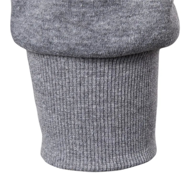 2021 New Autumn Winter Cotton Hoodied Mens Sweatshirts Solid Hoody Fleece Thick Hoodies Men Sportswear Zipper Sweatshirts Men