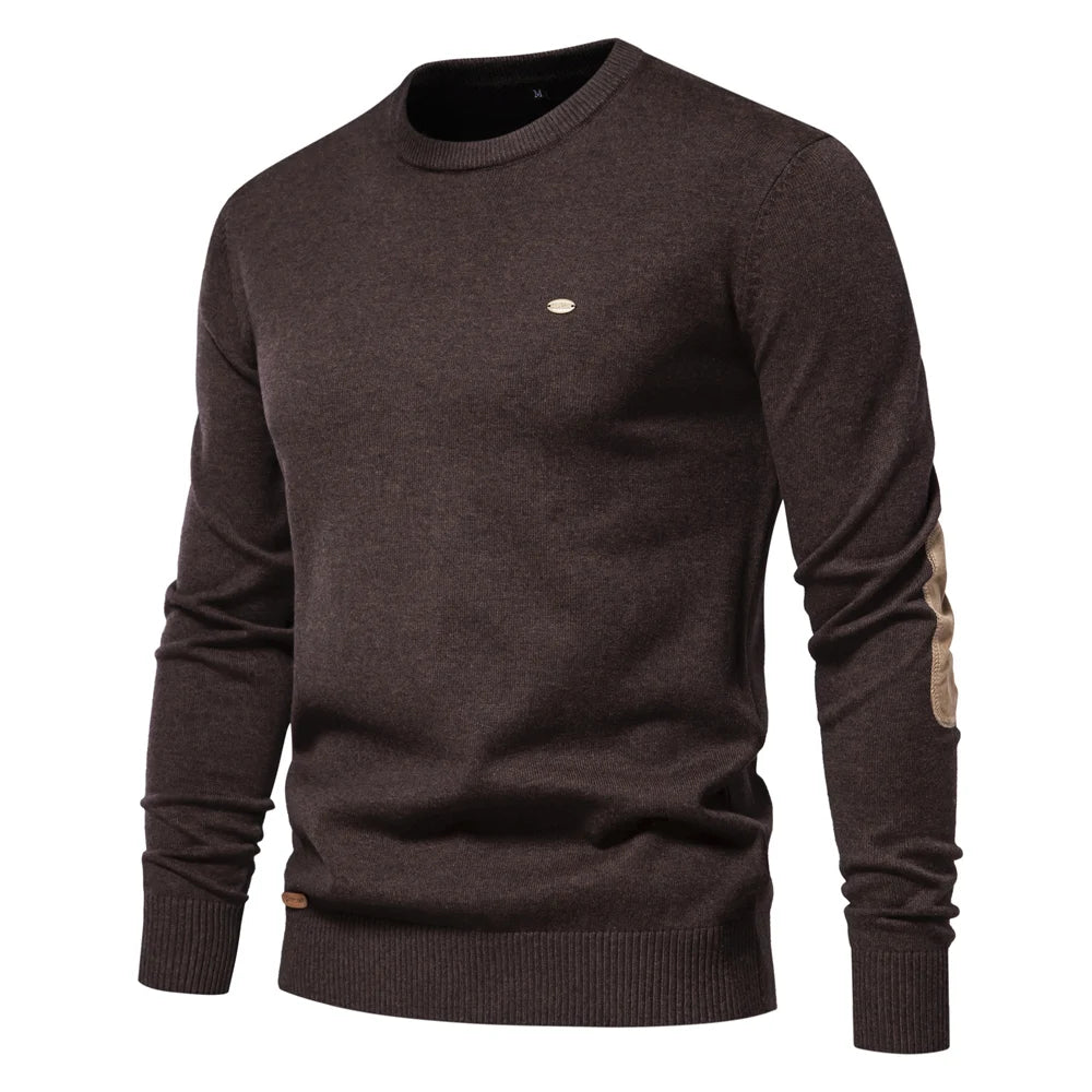 2023 New Autumn and Winter Patchwork Sweaters for Men High Quality Cotton Warm Pullover Casual Social Men Sweater