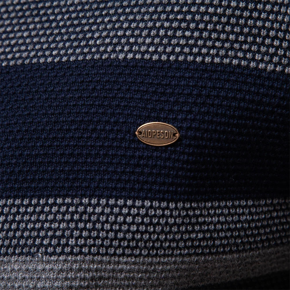 2023 New Autumn and Winter Patchwork Sweaters for Men High Quality Cotton Warm Pullover Casual Social Men Sweater