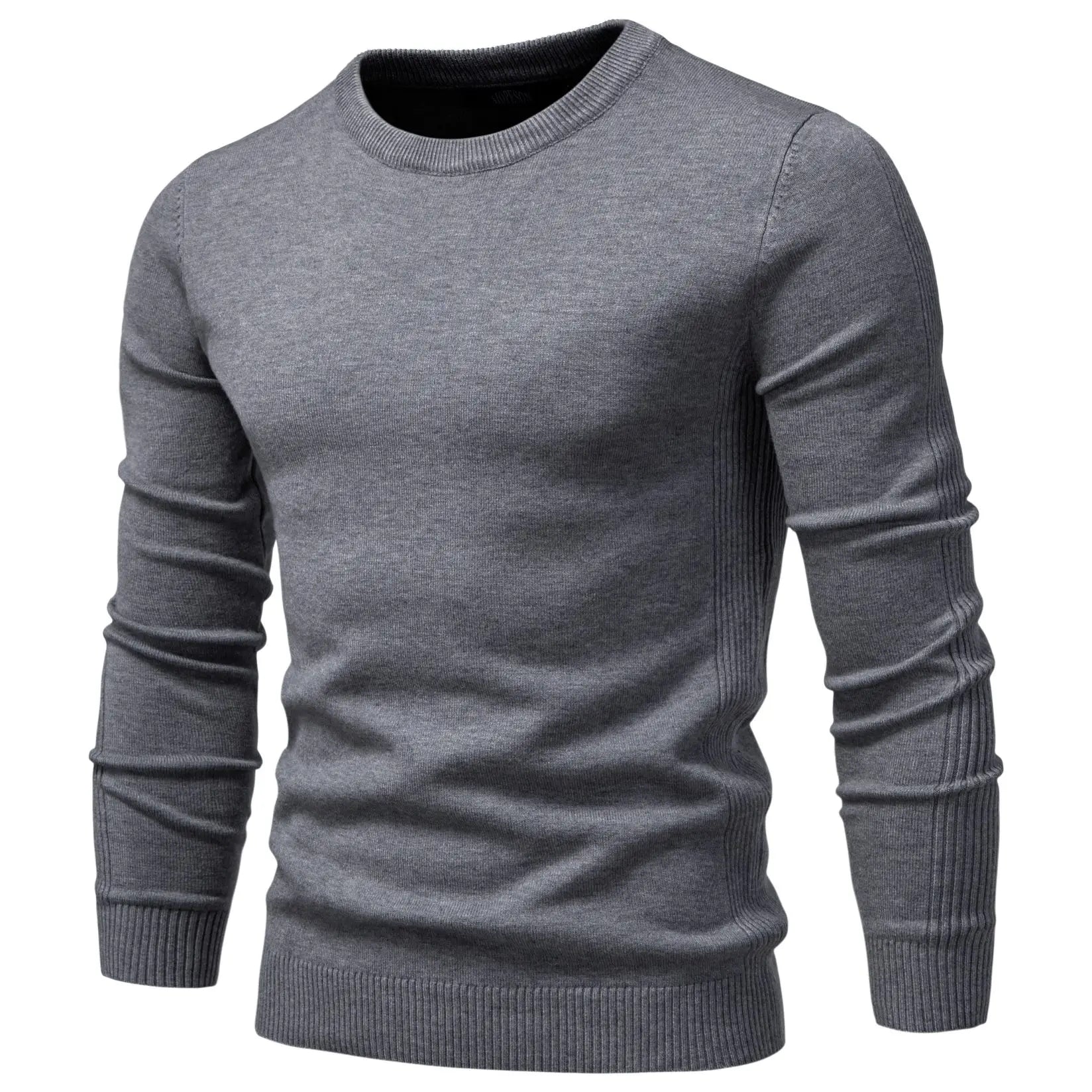 2021 New O-neck Pullover Men's Sweater Casual Solid Color Warm Sweater Men Winter Fashion Slim Mens Sweaters 11 Colors