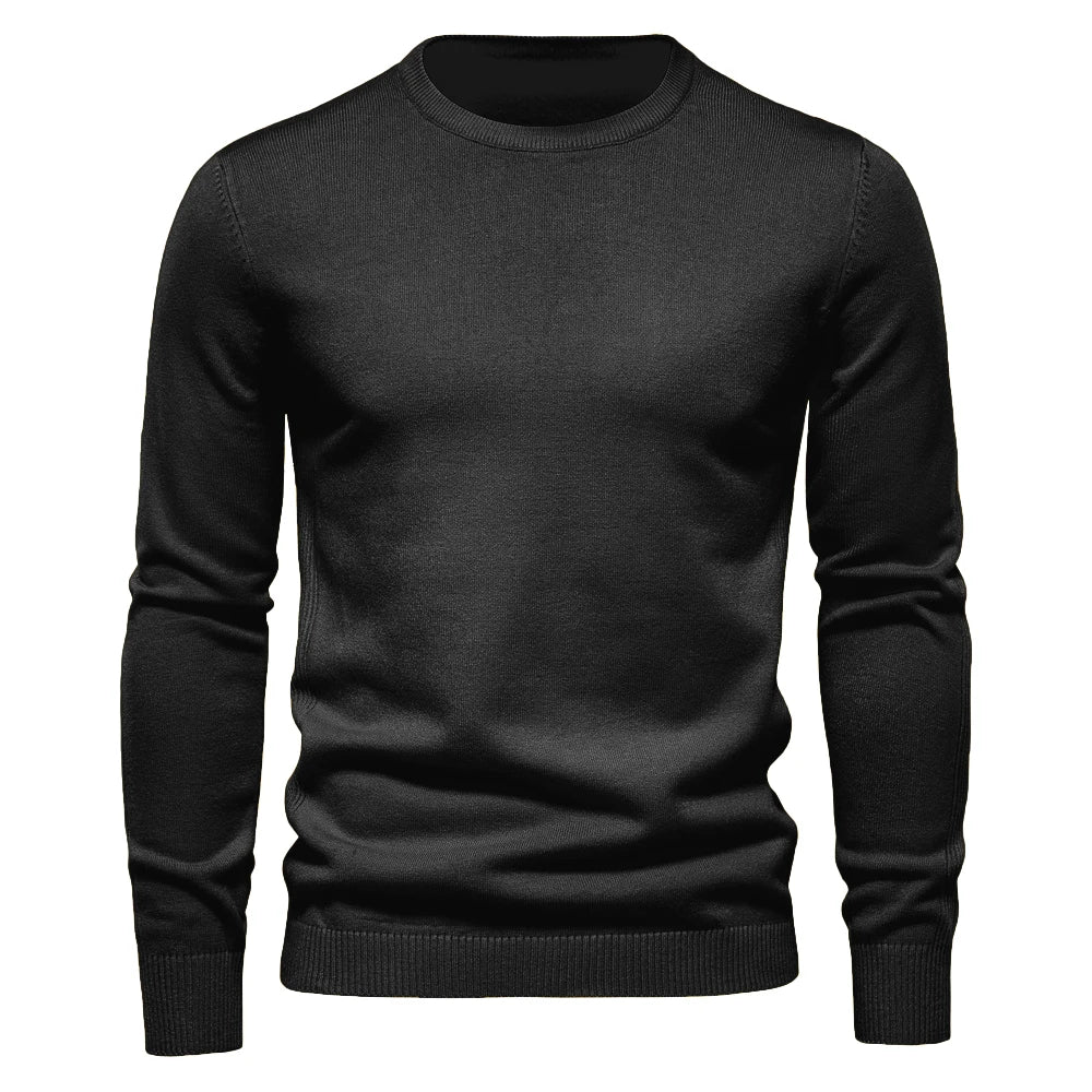 2021 New O-neck Pullover Men's Sweater Casual Solid Color Warm Sweater Men Winter Fashion Slim Mens Sweaters 11 Colors