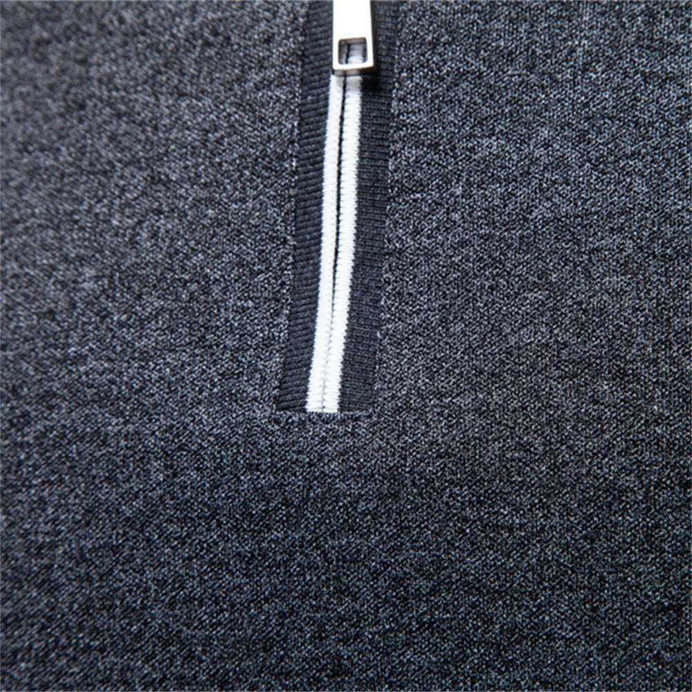 2026 Men's Polo Shirts Cotton Blend Short Sleeve Solid Color Zippered Polo Soft Breathable Lightweight Casual Polo Shirt for Men