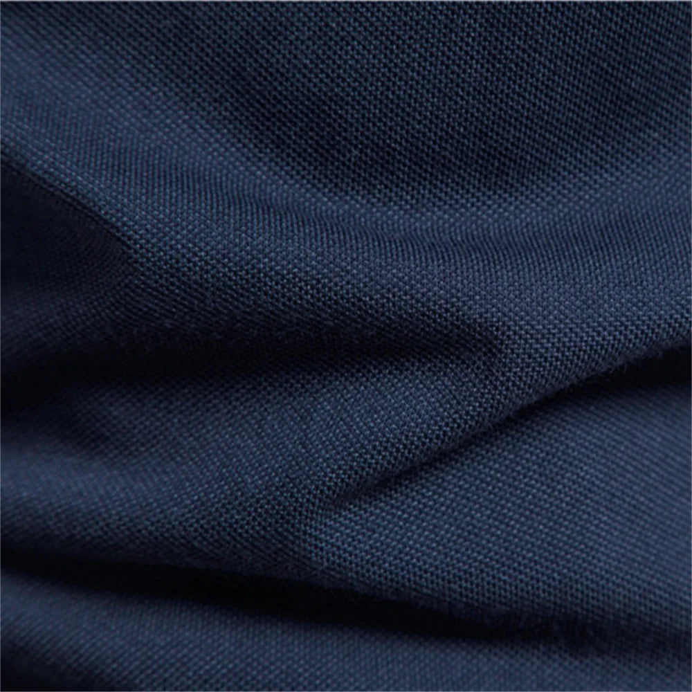 AIOPESON Cotton Men's Polos Giraffe Embroidery Short Sleeve Polo Shirts for Men High Quality Brand Design Polos Men Clothing