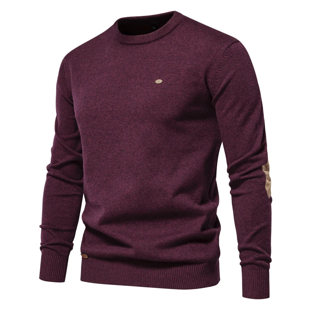 2023 New Autumn and Winter Patchwork Sweaters for Men High Quality Cotton Warm Pullover Casual Social Men Sweater