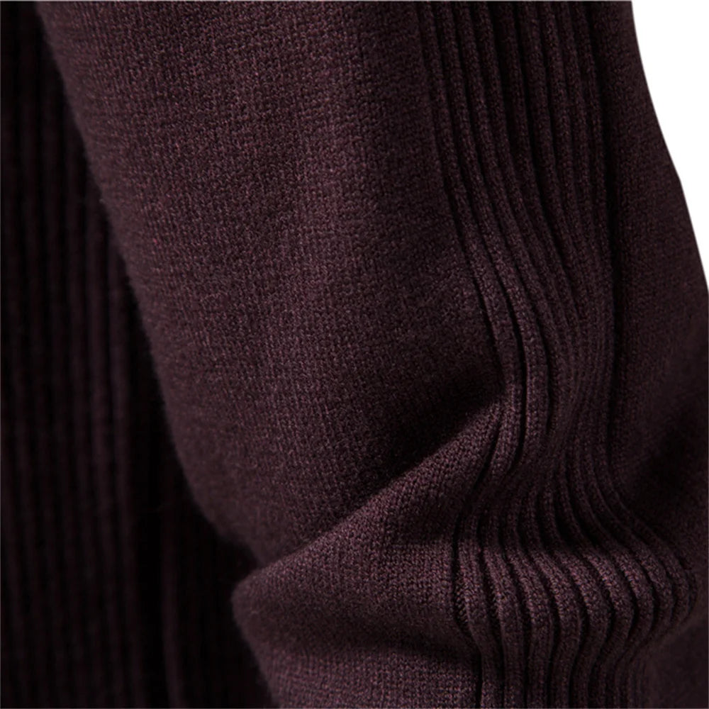 2021 New O-neck Pullover Men's Sweater Casual Solid Color Warm Sweater Men Winter Fashion Slim Mens Sweaters 11 Colors