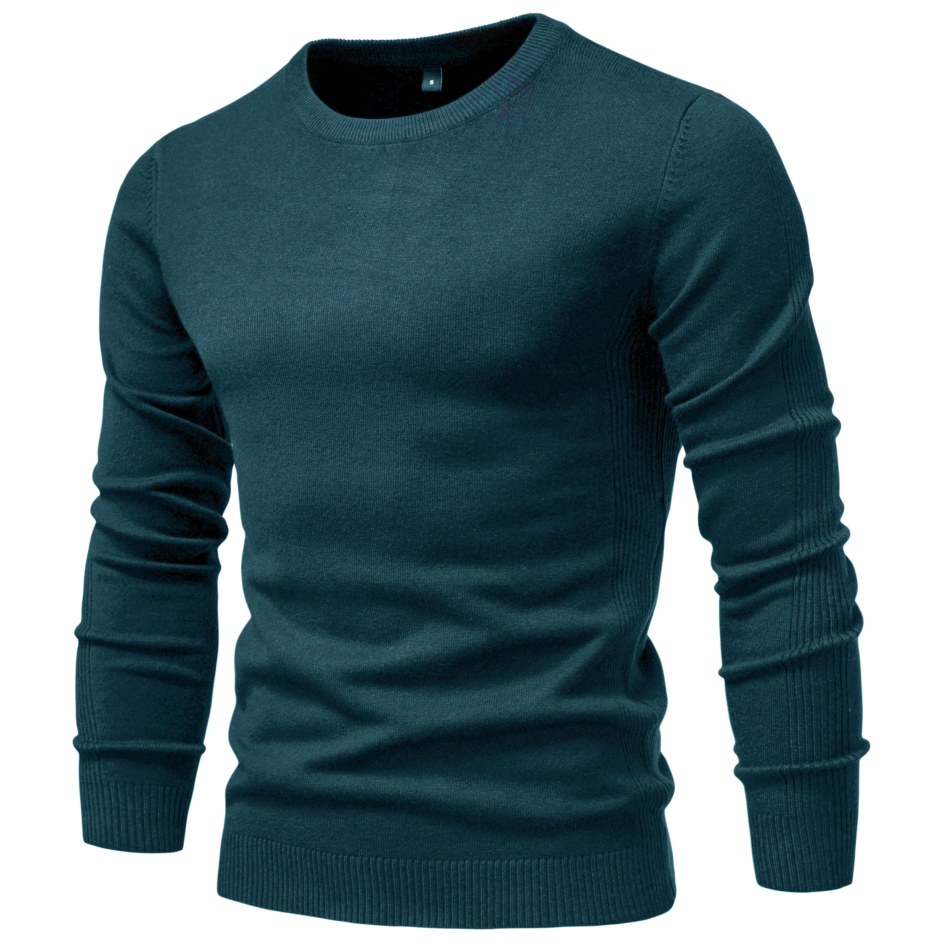 2021 New O-neck Pullover Men's Sweater Casual Solid Color Warm Sweater Men Winter Fashion Slim Mens Sweaters 11 Colors