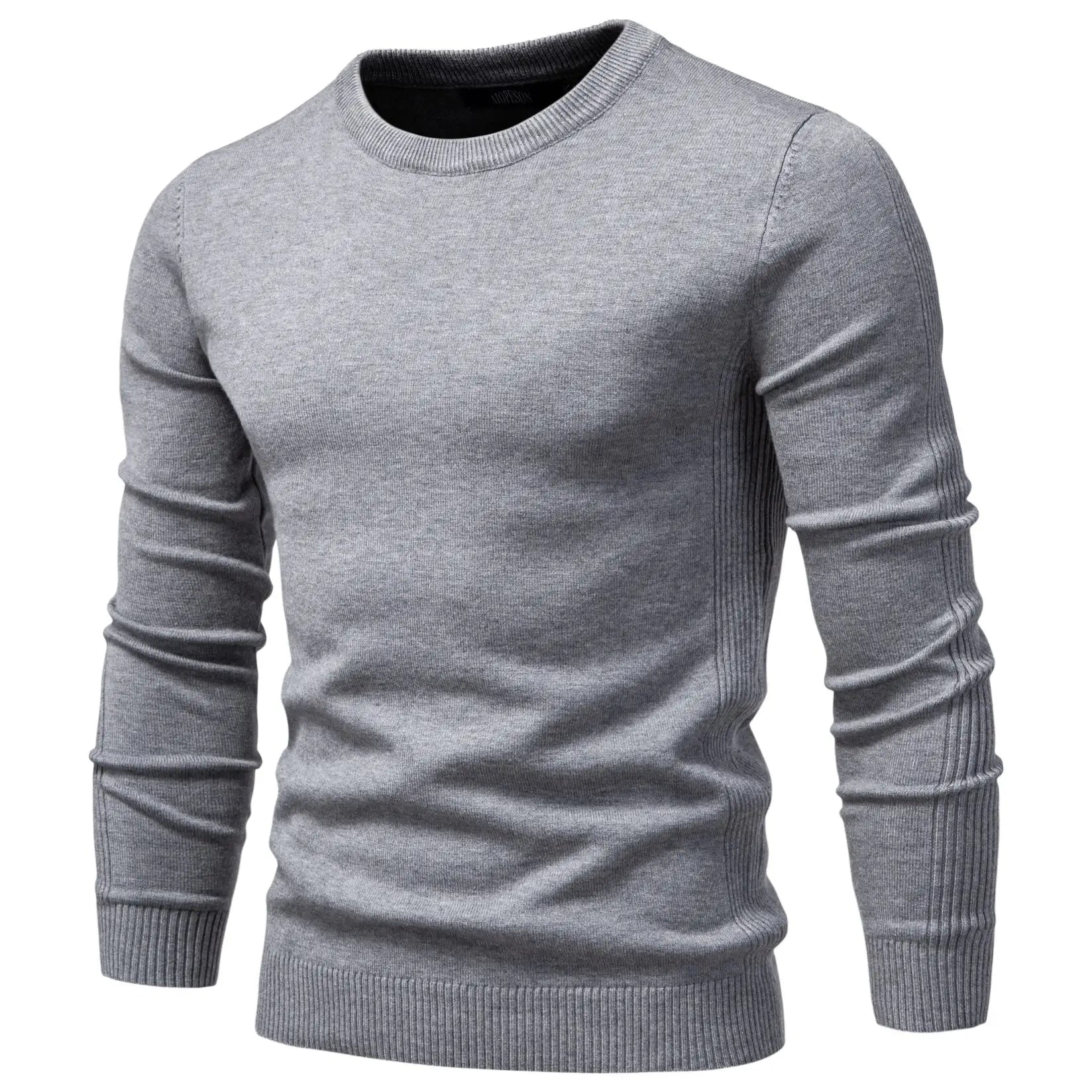 2021 New Winter Thickness Pullover Men O-neck Solid Color Long Sleeve Warm Slim Sweaters Men Men's Sweater Pull Male Clothing